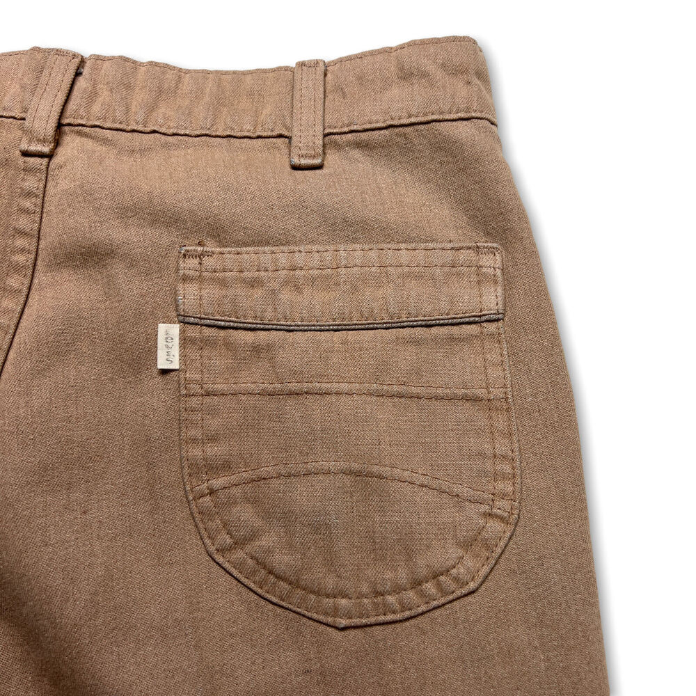 Vintage Levi's Chino Pants SIZE 31x27 Pink Rose Flat Front Tailored Leg Crease - Picture 6 of 11